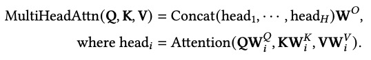 多头注意力计算公式